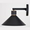 Vaxcel Dunbar 1 Light Matte Black and Gold Contemporary Outdoor Wall Sconce Metal Shade T0681 - alternate 8